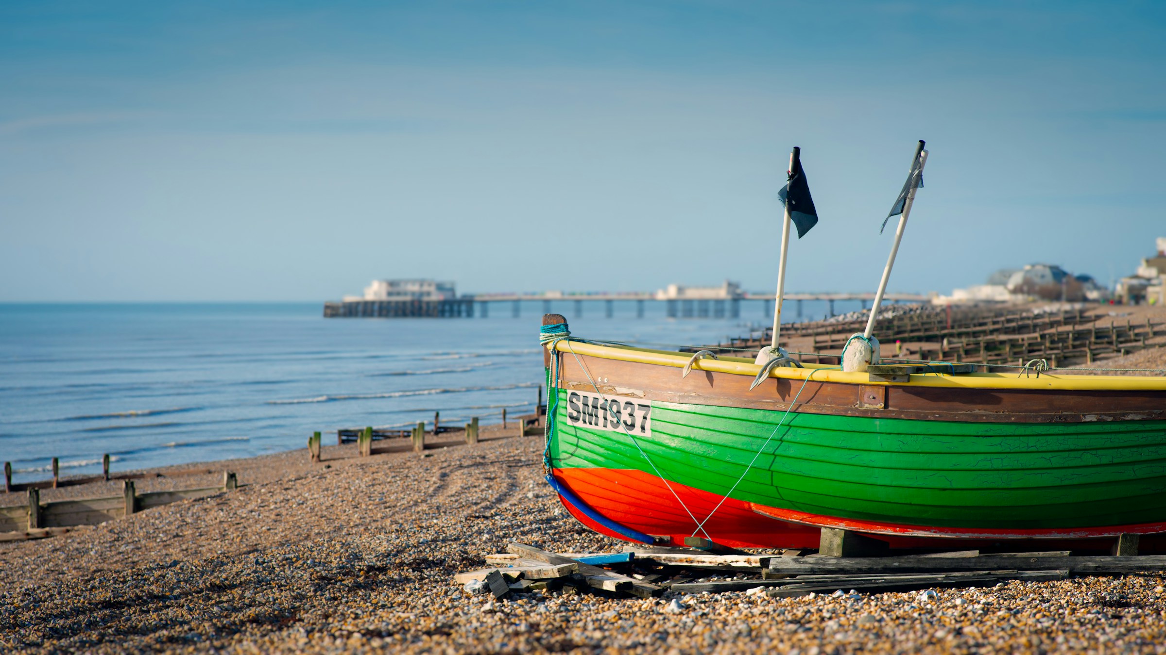 Worthing beach and seafront